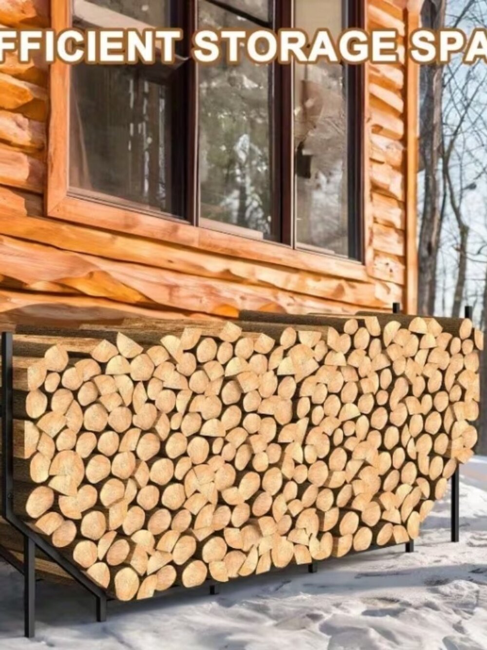 6 Foot Firewood Rack Holder